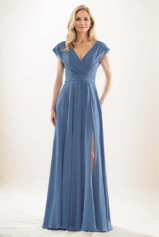 Hippie Dresses with Beads -Sheer dress for a sultry evening-A-Line Maxi Chiffon Mother Of The Bride Dress CM0290