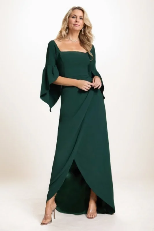 Modern Dresses for Trendy -Pastel-colored dress for spring celebrations-Sheath Maxi Elastic Cloth Mother Of The Bride Dress CM0294