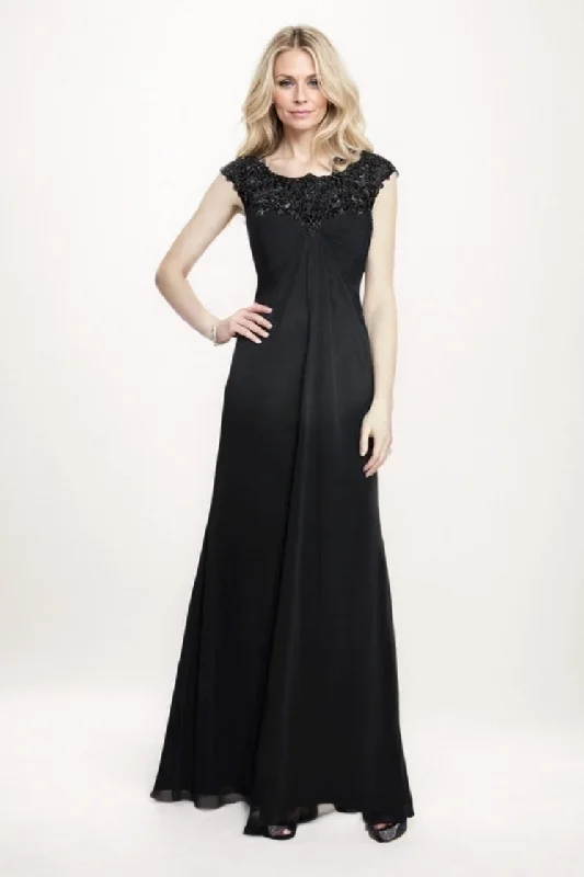 Strapless Dresses for Glamorous -High-low hem dress for a trendy look-A-Line Maxi Chiffon Mother Of The Bride Dress CM0272