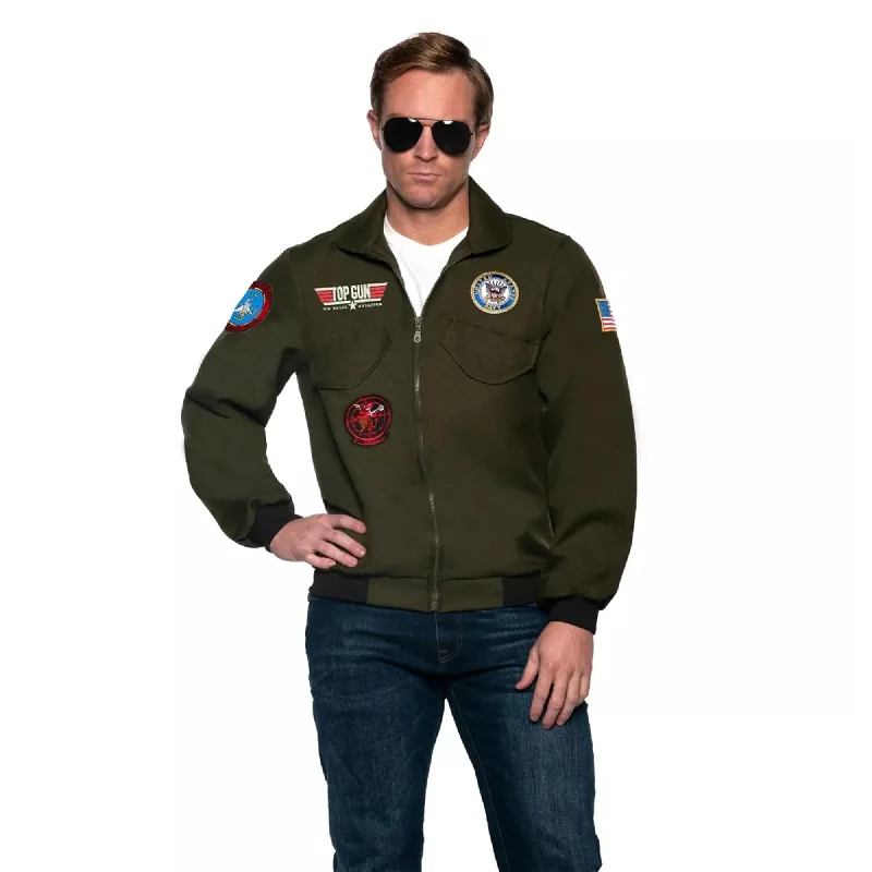 Gray Jackets for Subtle -Birthstone necklaces for women -Navy Top Gun Pilot Jacket Adult Costume