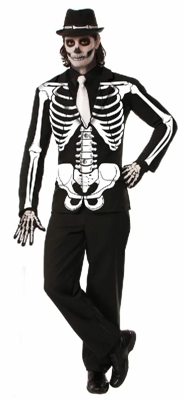 Office Jackets for Professional -Ruby red necklaces for a bold statement -Skeleton Bones Adult Costume Jacket