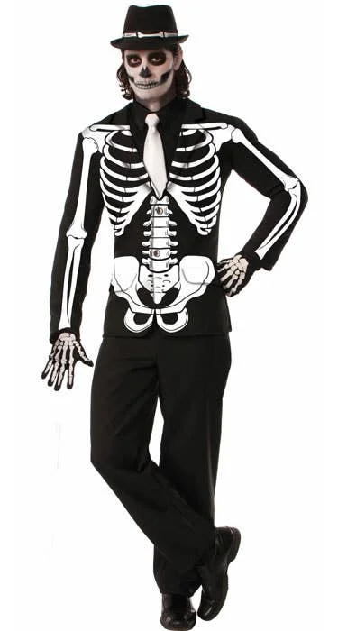 Christmas Jackets for Holiday -Evil eye protection necklaces -Skeleton Print Mens Halloween Costume Jacket