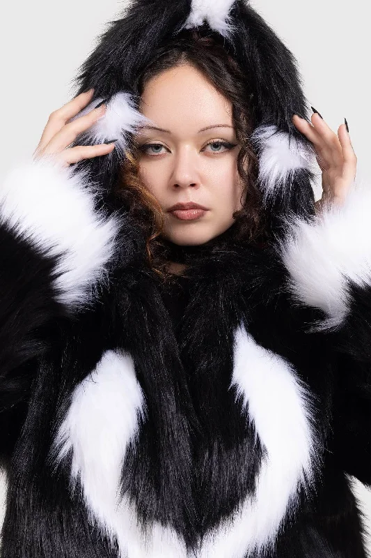 Raincoat Jackets for Rainy Weather -Elegant pearl necklaces for women -Mohawk Mogwai Faux Fur Jacket