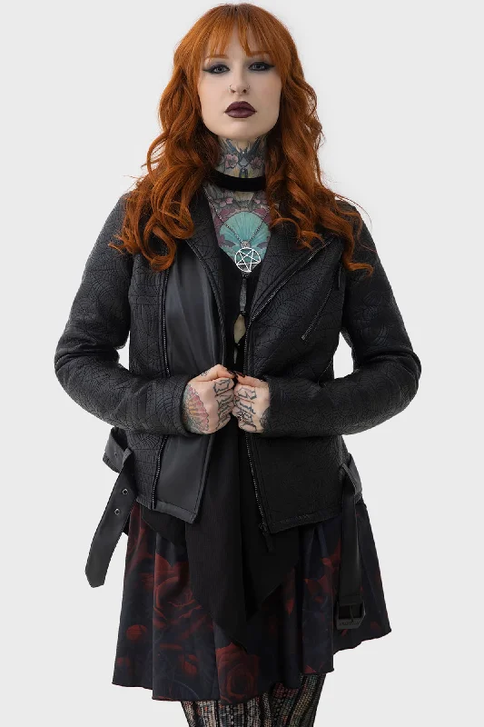 Wool Jackets for Cozy Feelings -Unique pendant necklaces for women -Spideration Biker Jacket