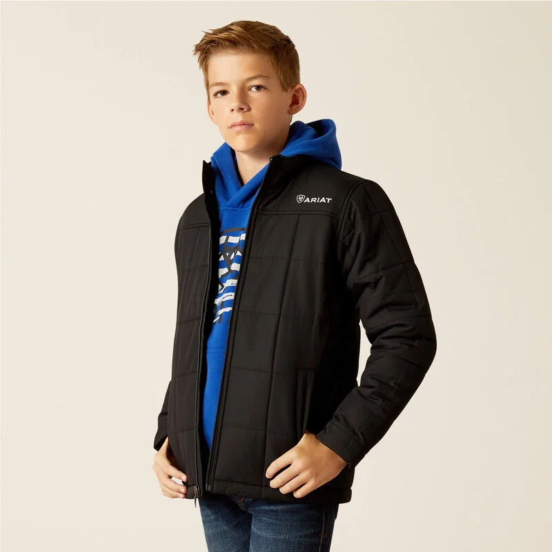 Graduation Jackets for Milestone -Feng Shui necklaces for positive energy -Boys' Crius Insulated Jacket - Black