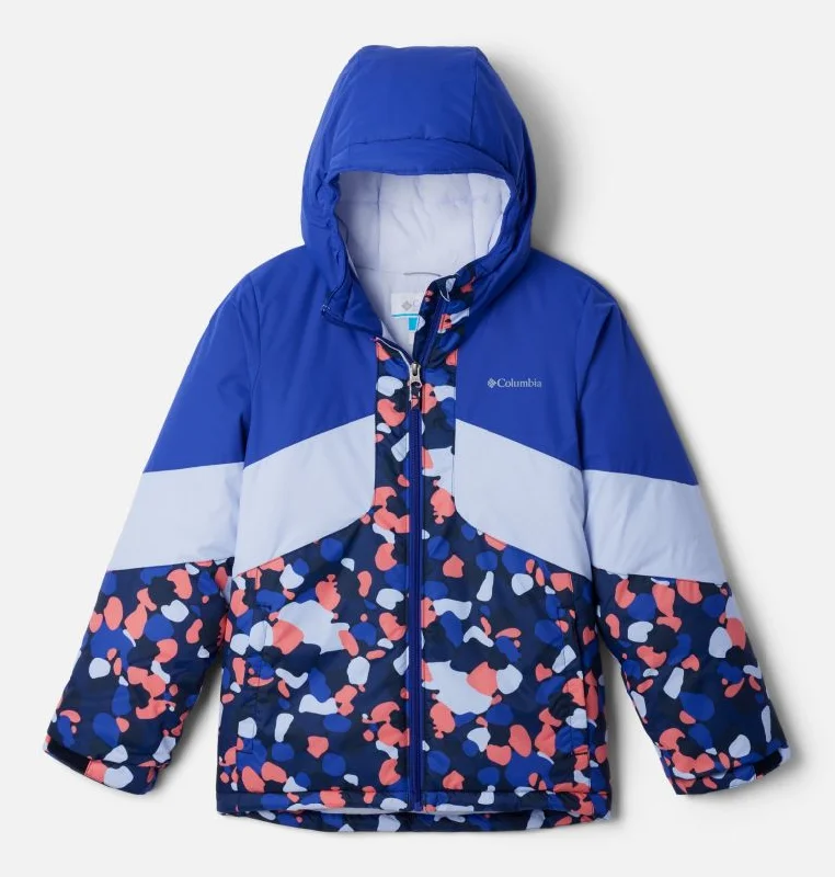 Sustainable Jackets for Eco-Friendly -Oversized chain necklaces for bold fashion -Girls' Horizon Ride III Jacket - Coll Navy Winterbloom/Clemantis Blue