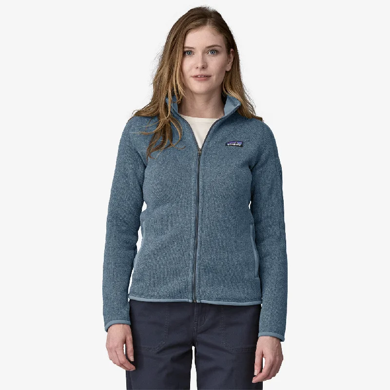 Khaki Jackets for Casual -Engraved necklaces with initials -Women's Better Sweater Fleece Jacket - Utility Blue