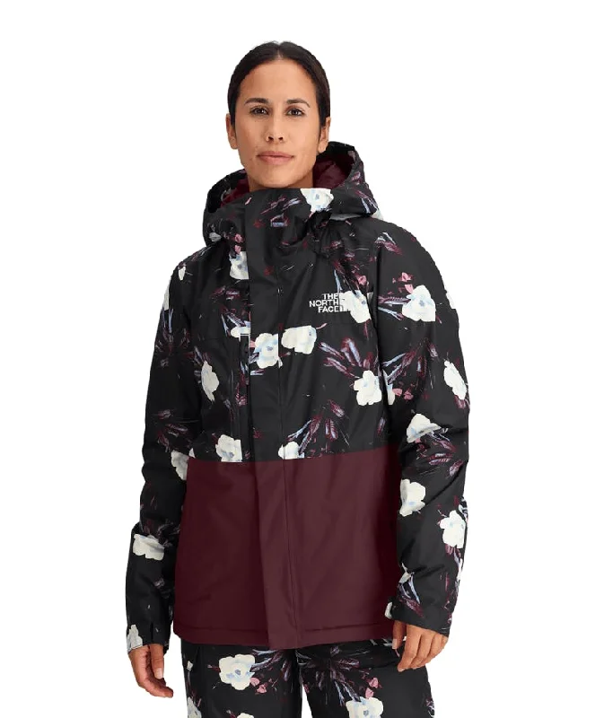 Mother's Day Jackets for Gift -Elephant charm necklaces for good luck -Women's Freedom Insulated Jacket - TNF Black Winter Flowers Print/Alpine Plum