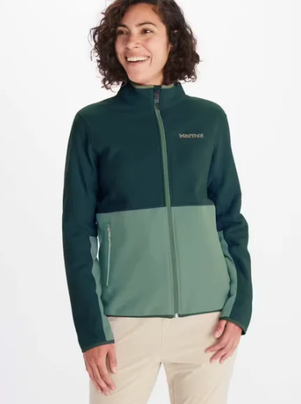 Reflective Jackets for Safety -Vintage-inspired necklaces for women -Women's Rocklin Full-Zip Jacket - Dark Jungle/Frosty Green