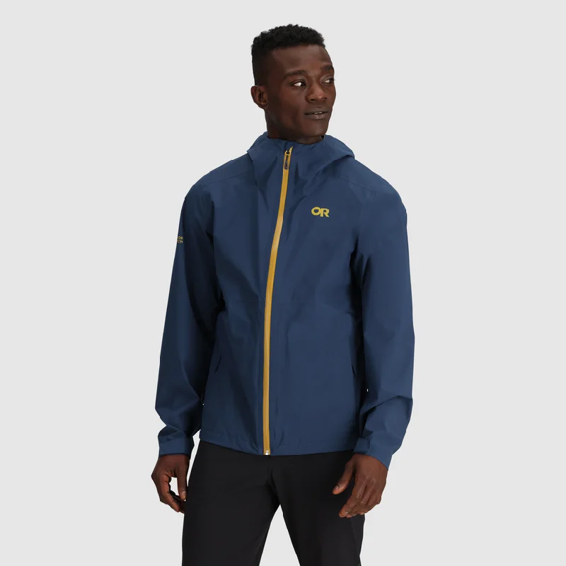 High-End Jackets for Exclusivity -Tiny charm necklaces for layering -Men's Stratoburst Stretch Rain Jacket - Cenote