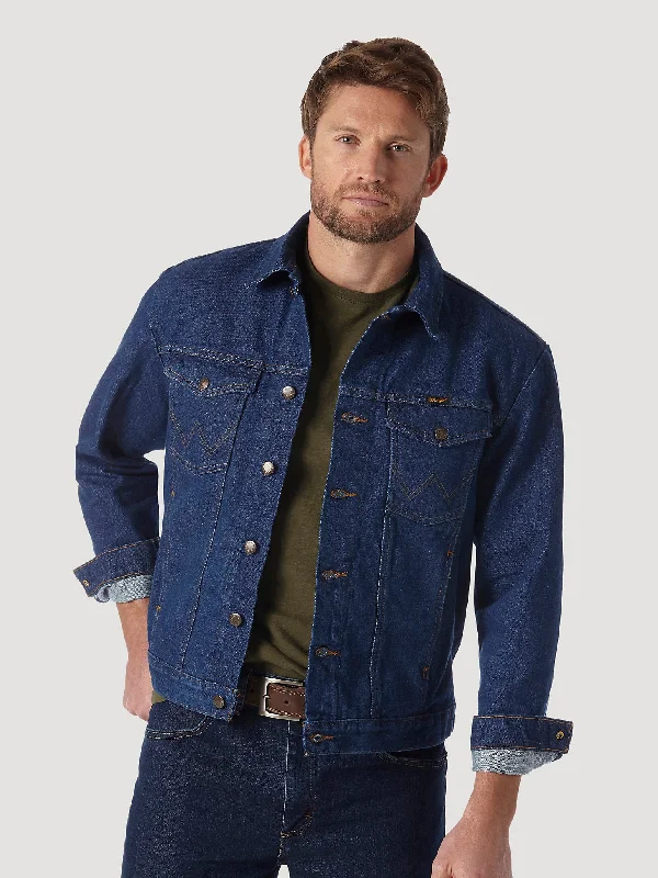 Running Jackets for Exercise -Unique handmade necklaces from small businesses -Men's Wrangler Cowboy Cut Unlined Denim Jacket In Prewashed Denim