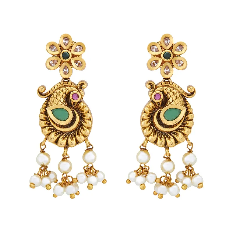 Best hoop earrings with gold-plated finishes for an affordable luxury vibe-Antique Earring 158132